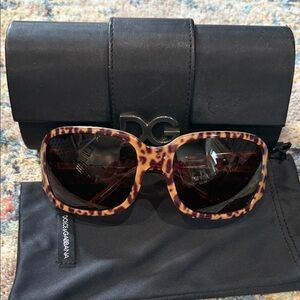 Dolce & Gabbana Leopard Print Sunglasses